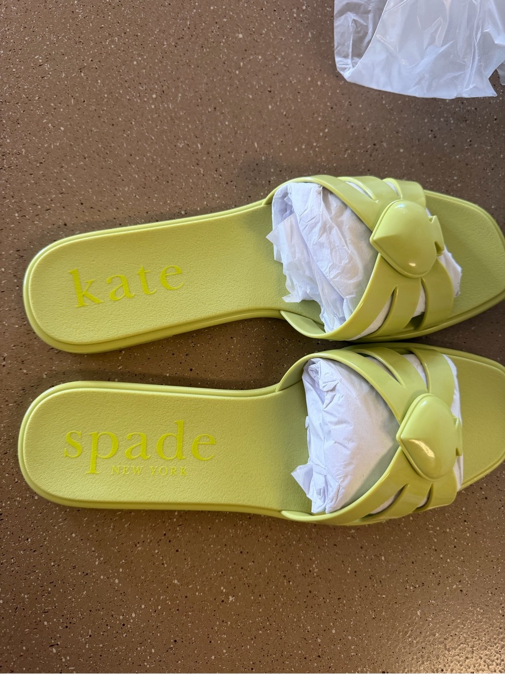 Kate Spade Sculpted Spade Jelly Sandals Size 9